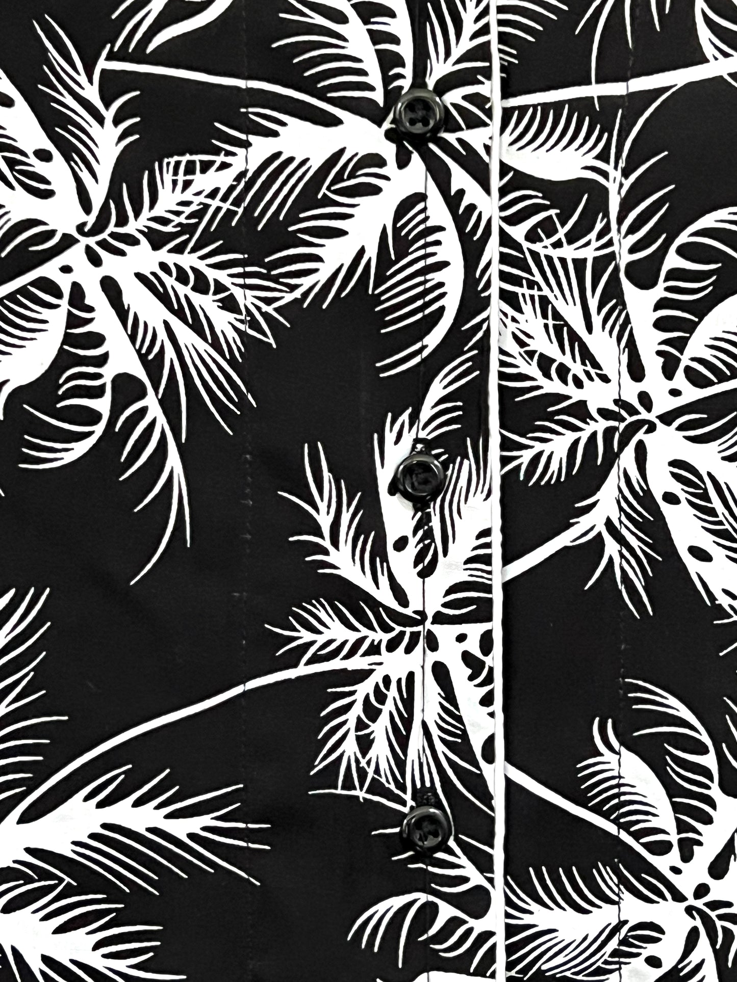 Women's 2-Piece Linen Night Suit – Black Palm Print | Tropical Comfort Meets Urban Style